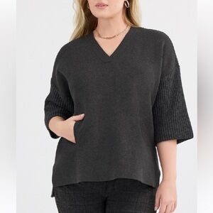 Cabi forty winks sweater (charcoal gray)